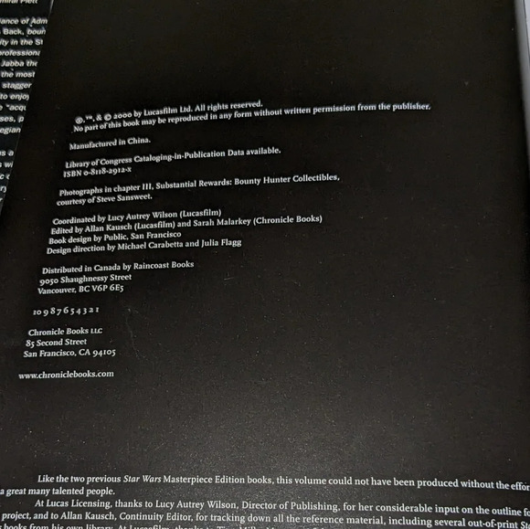 Star Wars 2000 "Aurra Sing: Dawn of the Bounty Hunters" reference book - Picture 4 of 9